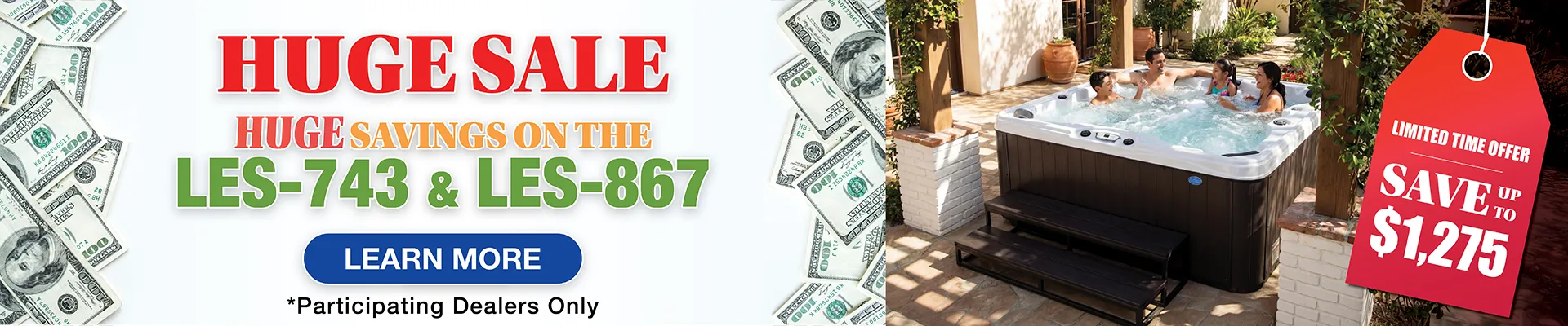 Calspas hot tub being used in a family setting - Rockville